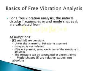 Modal & Harmonic Response Analysis | PPTX