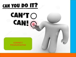 CORRECT
PRONUNCIATION
 