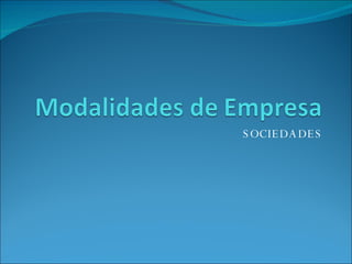 SOCIEDADES 