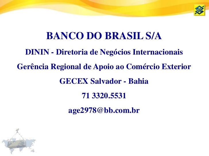 Modalidades de pagamento no comércio internacional bb (2)