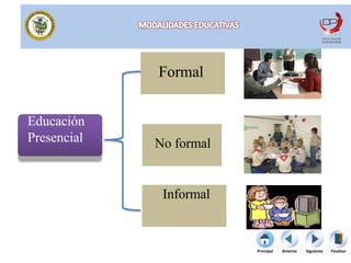 Modalidad Formal Modalidades educativas | PPTX