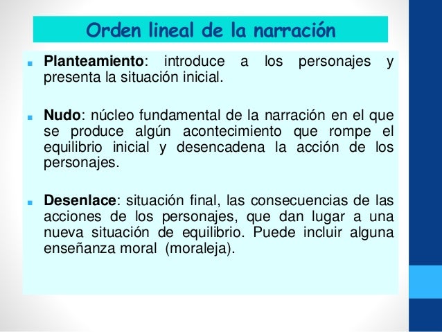 Modalidades textuales, la narración