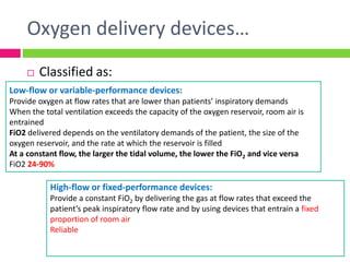 Room Fio2 Modalities of oxygen therapy in PICU 31 3-14 | PPTX