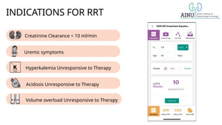 Modalities of Renal Replacement Therapy - Presentation | PPTX