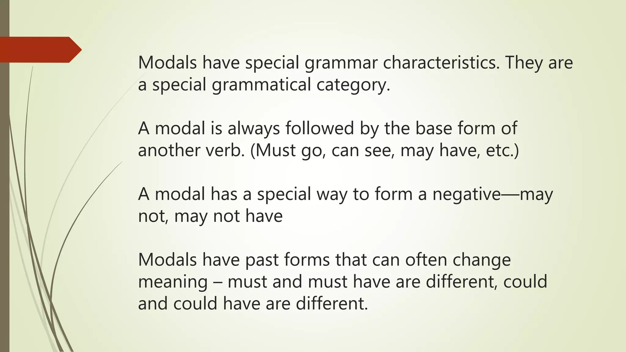 Modals and phrasal modals | PPTX