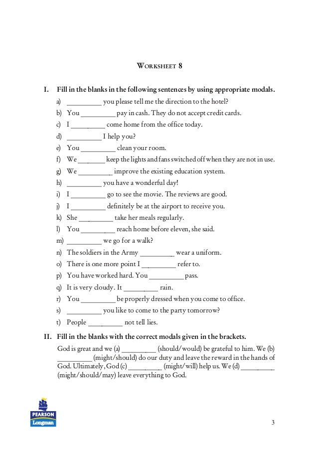 modals fill in the blanks exercises exercisewalls