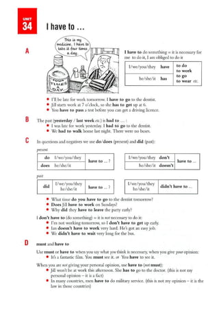 Modals (must, needn't, should, have to)