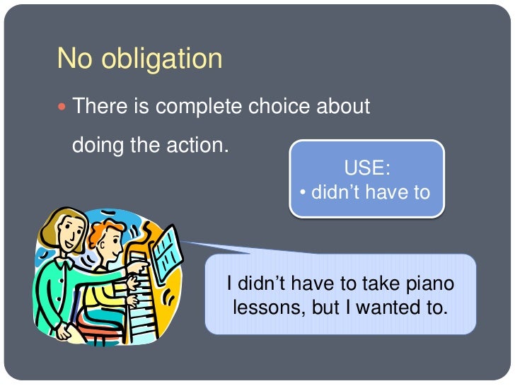 Modals of obligation