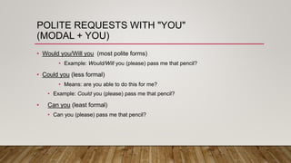Request Modals Modals Part 1 | PPTX