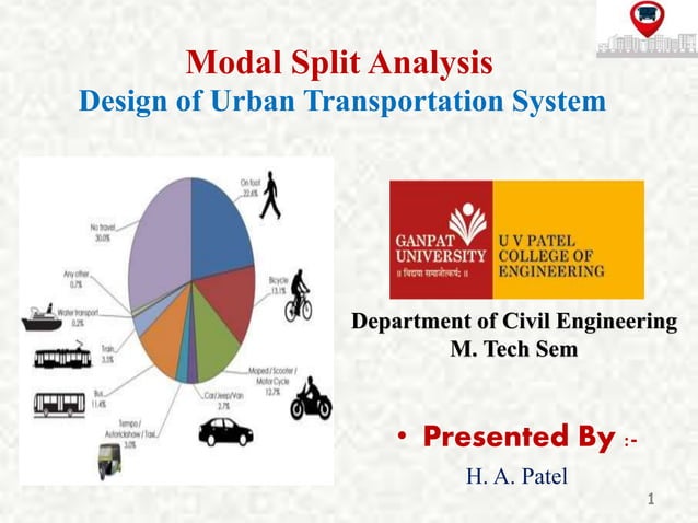 Modal split analysis | PPTX | Travel