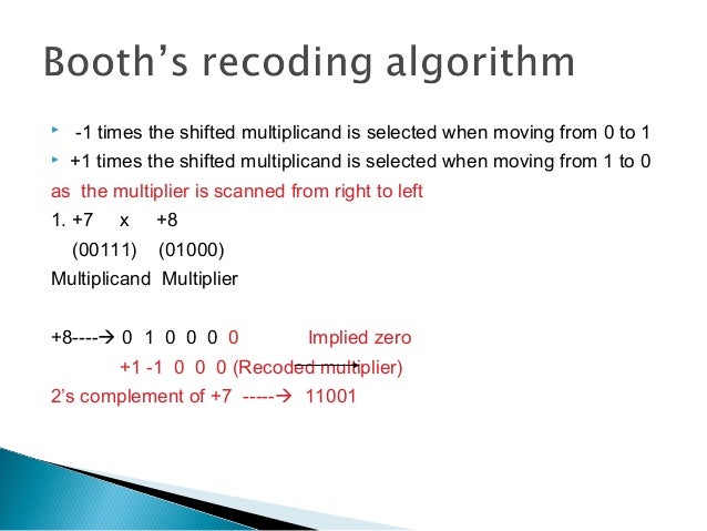 Data representation and Arithmetic Algorithms