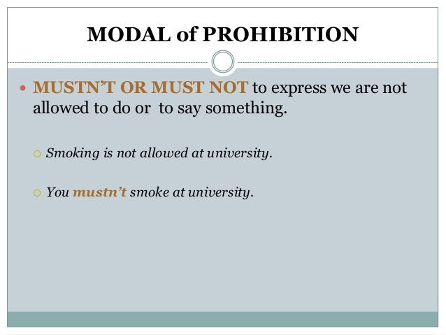 Modal verbs