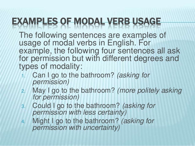 of request example verb verbs Modal