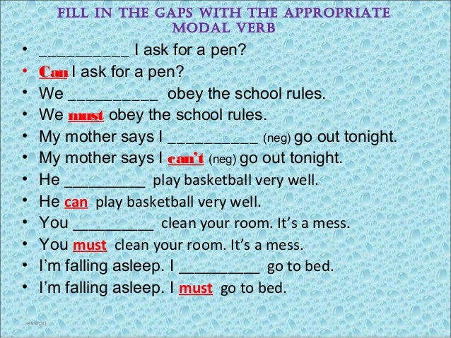 Modal verbs, English lessons, EFL