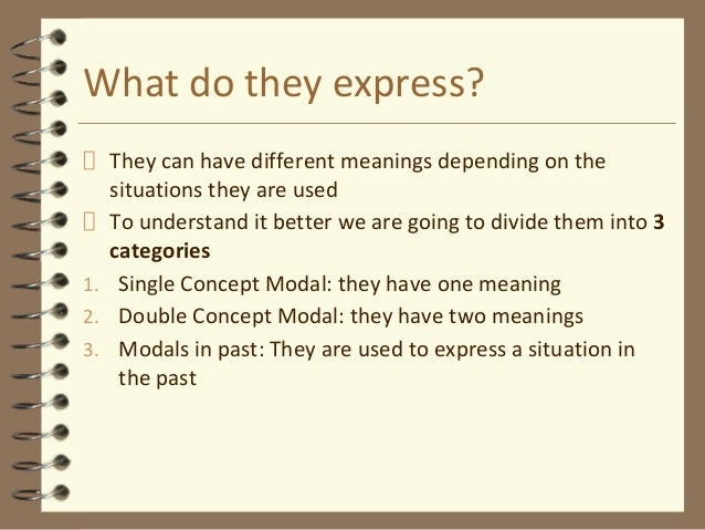 Modal verbs