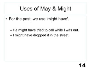 Might've Modal verbs | PDF