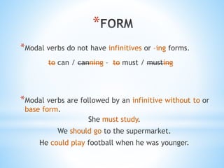 Modal verbs | PPTX