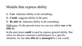 Modal verbs.pptx this is model verbs for students | PPTX