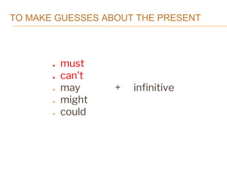 Modal Verbs of Deduction | PPT