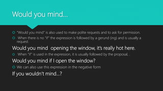 Modal verbs of politeness | PPT
