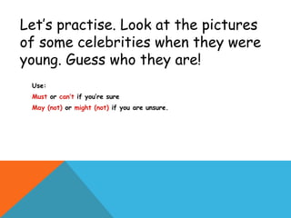 Modal verbs presentation | PPT