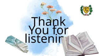 Thank
You for
listening
 