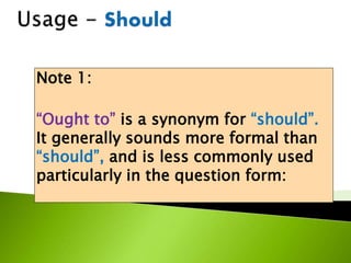 Modal verbs | PPTX