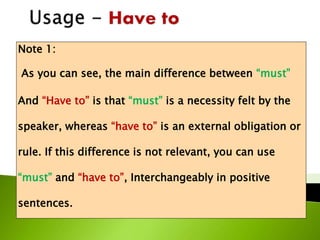 Modal Verbs