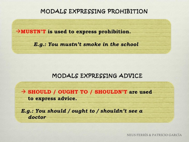 Modal verbs