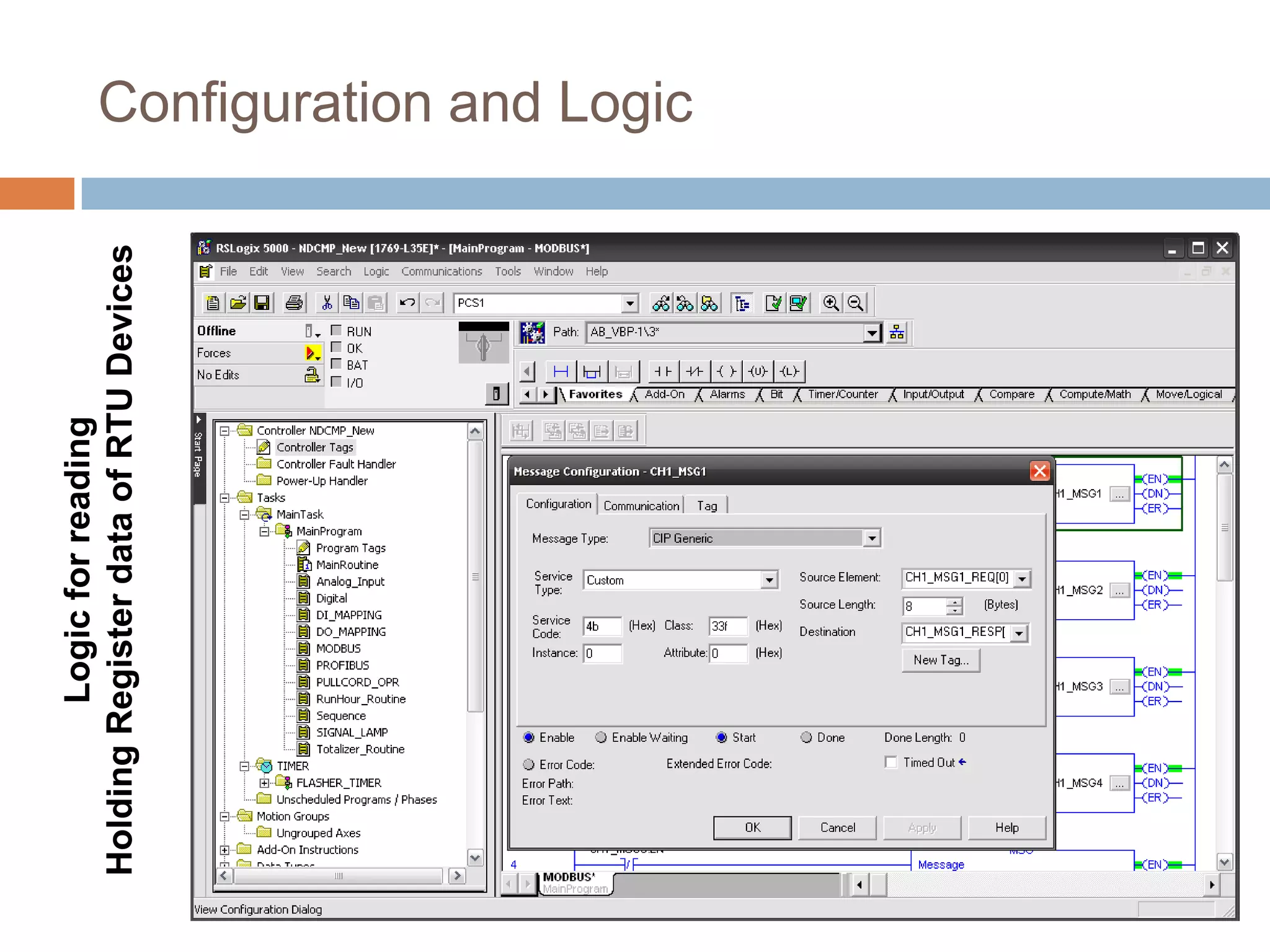 Logic for reading
Holding Register data of RTU Devices   Configuration and Logic
 