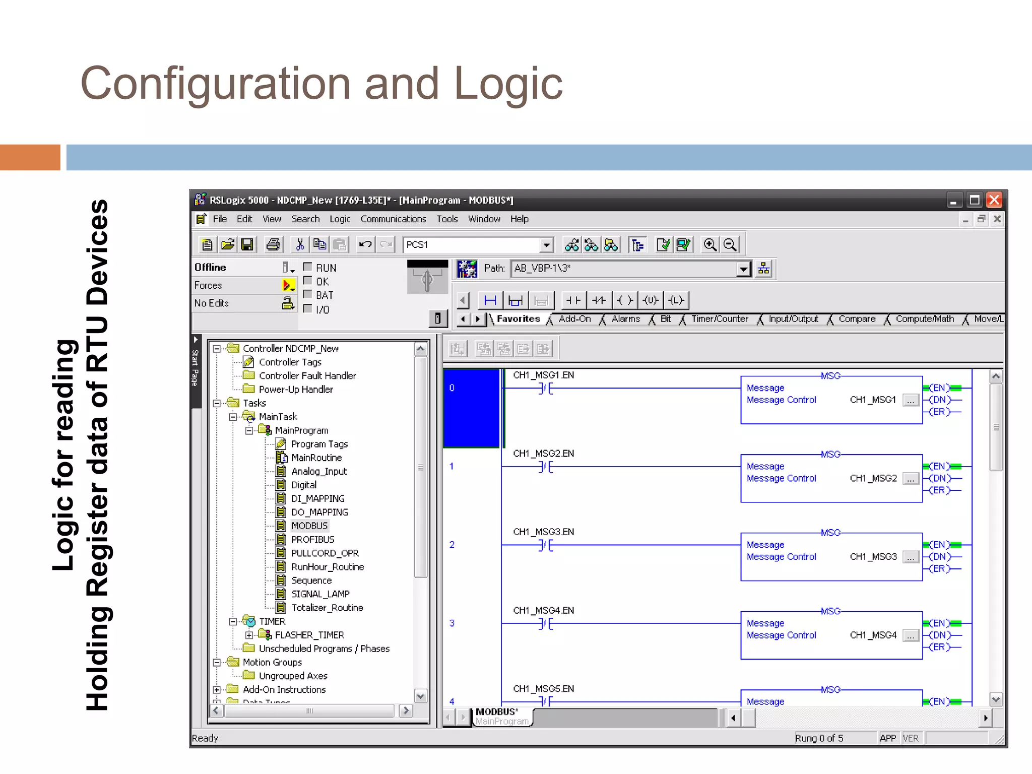 Logic for reading
Holding Register data of RTU Devices   Configuration and Logic
 