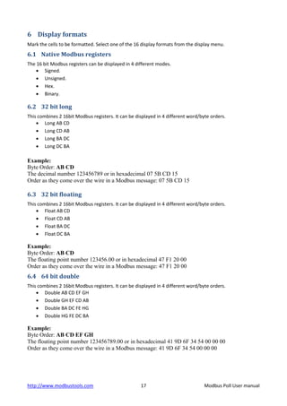 Modbuspollmanual | PDF