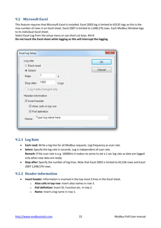 Modbuspollmanual | PDF