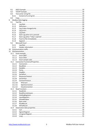 Modbuspollmanual | PDF