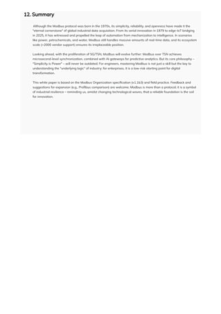 Modbus Protocol Explained From Background Evolution Principles to ...