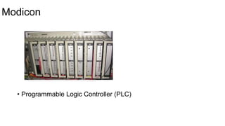 Modicon
• Programmable Logic Controller (PLC)
 