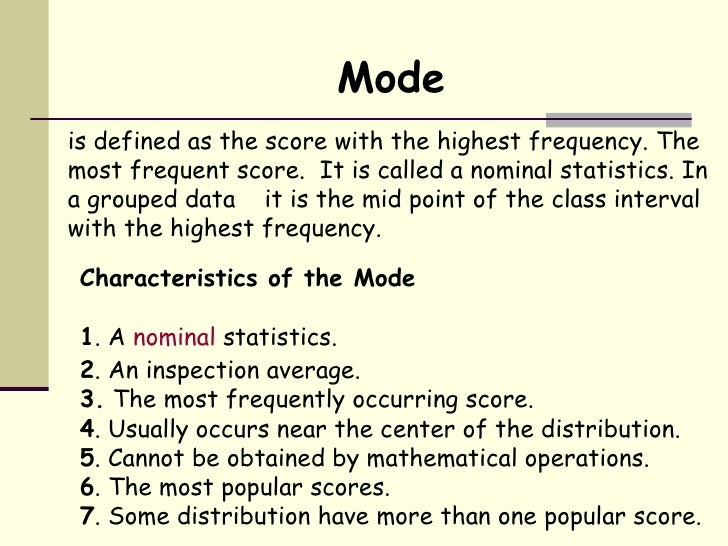 Mode