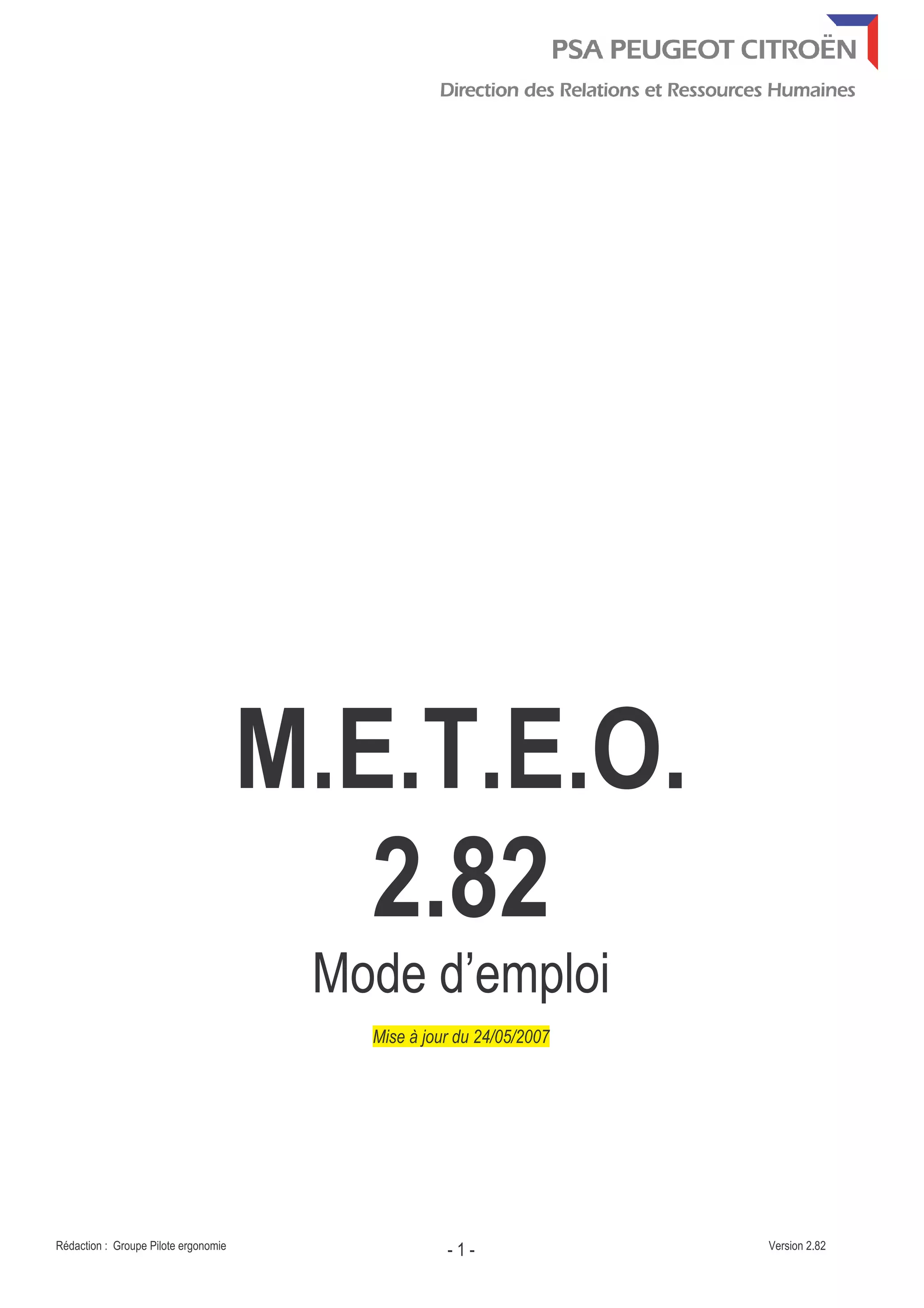 Mode D Emploi Meteo