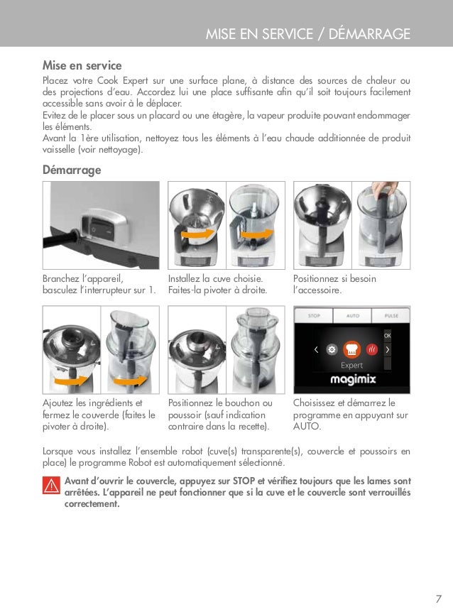 Mode d'emploi robot cuiseur Magimix Cook Expert Mode d'emploi robot cuiseur Magimix Cook Expert
