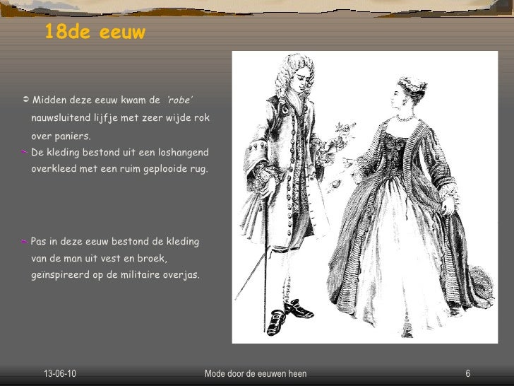 Mode door de eeuwen heen Mode door de eeuwen heen