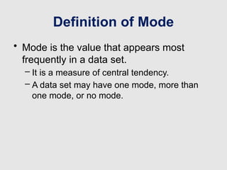 Mode Easy Definition Math Comprehensive Guide to Mode in Mathematics: Definitions, Types, and ...