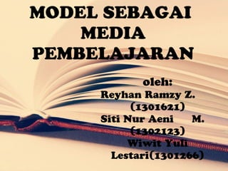 MODEL SEBAGAI
MEDIA
PEMBELAJARAN
oleh:
Reyhan Ramzy Z.
(1301621)
Siti Nur Aeni M.
(1302123)
Wiwit Yuli
Lestari(1301266)
 
