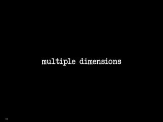 multiple dimensions
68
 