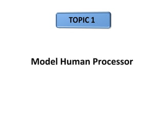 Model Human Processor
 