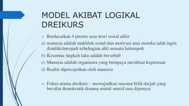 Model Akibat Logikal Dreikurs