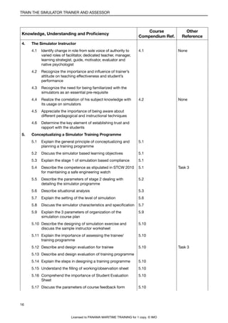 IMO Model Course 6.10 Edition 2012 | PDF