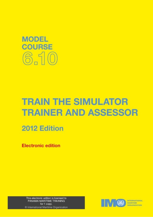 IMO Model Course 6.10 Edition 2012