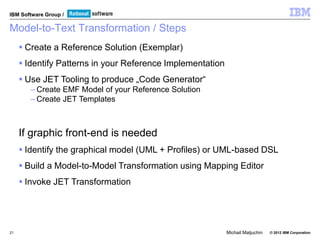 Model driven code development using emf and jet | PDF