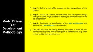 Model-Driven Testing with UML 2.0 | PPTX