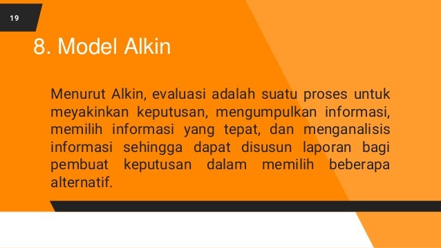 Model model evaluasi program Model model evaluasi program